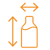 Typical bottle size range for the ROPP Capper