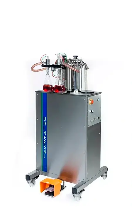 Posifill V Twin 2 or 4 Head Semi-Automatic Liquid Filling Machine